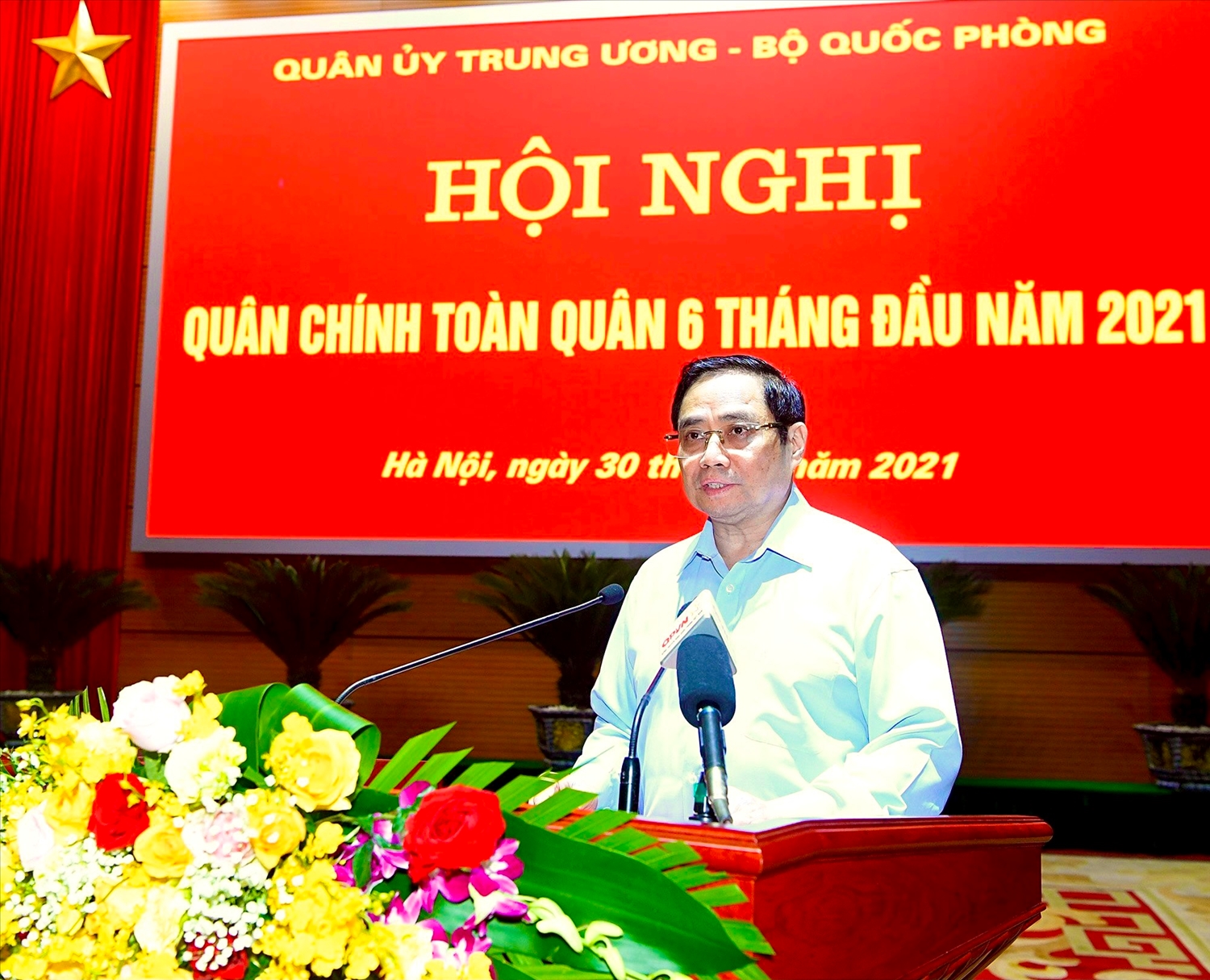 Thủ tướng Chính phủ Phạm Minh Chính: Quân đội nhân dân Việt Nam đã hoàn thành tốt các nhiệm vụ, tạo chuyển biến trên các mặt công tác. - Ảnh: VGP/Nhật Bắc