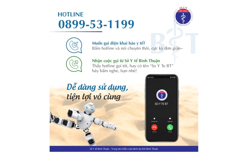 Bình Thuận là một trong nhưng địa phương sử dụng Robot call để phòng, chống dịch Covid-19. Ảnh: BND