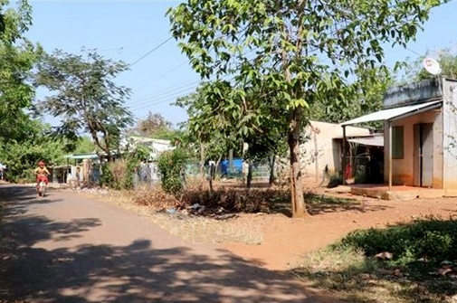 Một góc làng định canh, định cư 61 ấp Thạch Màng, xã Tân Lợi, huyện Đồng Phú (Bình Phước)
