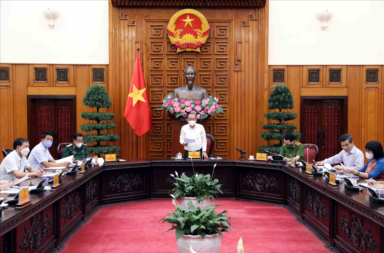 Hội đồng Tư vấn đặc xá Trung ương họp phiên thứ nhất. Ảnh: VGP/Lê Sơn