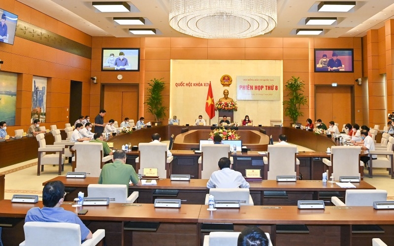 Quang cảnh phiên họp thứ 8 Hội đồng bầu cử quốc gia