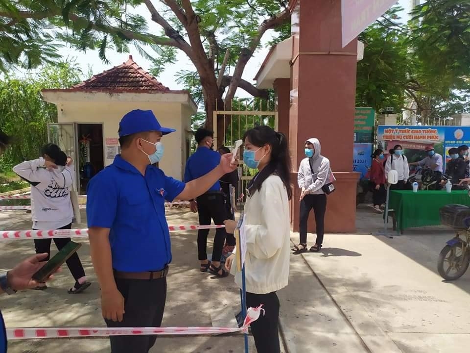 Các Điểm thi tại tỉnh Bình Định thực hiện các biện pháp phòng, chống dịch đảm bảo theo quy định