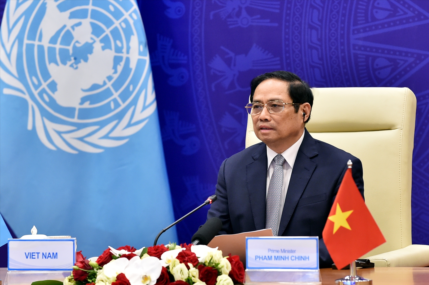 Thủ tướng Phạm Minh Chính nêu 3 đề xuất quan trọng để ứng phó hiệu quả với các thách thức an ninh biển - Ảnh: VGP/Nhật Bắc
