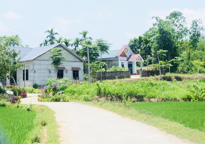 Một góc thôn Đồng Ca, xã Nhân Mục (Hàm Yên)