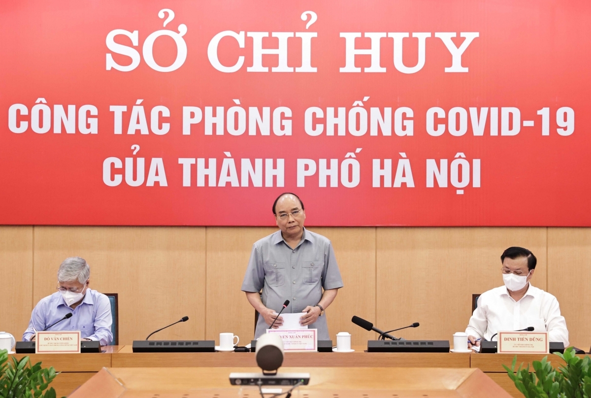 Chủ tịch nước Nguyễn Xuân Phúc yêu cầu Hà Nội cần áp dụng nhiều biện pháp mạnh hơn
