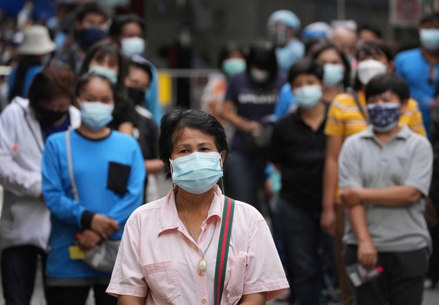 Ngày 12/8, Thái lan ghi nhận kỷ lục 22.782 ca nhiễm mới COVID-19. (Ảnh: AP)