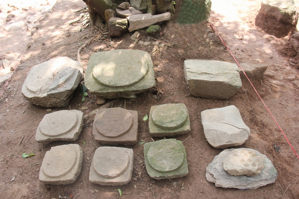 Chân tảng đá được phát hiện từ đợt khai quật