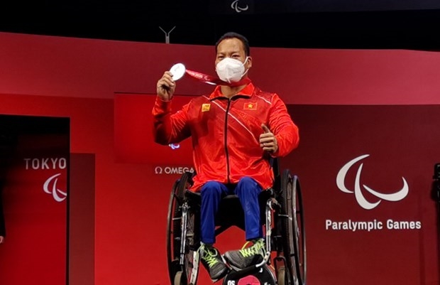 Lê Văn Công giành huy chương Bạc tại Paralympic Tokyo 2020.