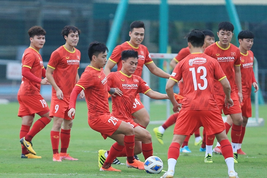 HLV Park Hang-seo công bố danh sách 23 cầu thủ trong trận gặp Saudi Arabia. Ảnh minh họa