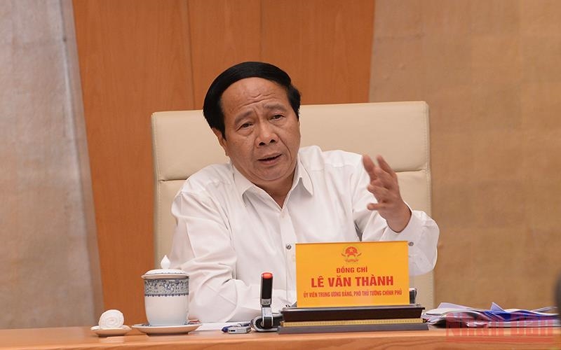 Phó Thủ tướng Lê Văn Thành phát biểu ý kiến tại Hội nghị