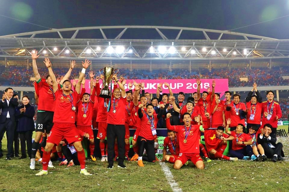  Đội tuyển Việt Nam - đương kim vô địch AFF Cup. Ảnh: VFF