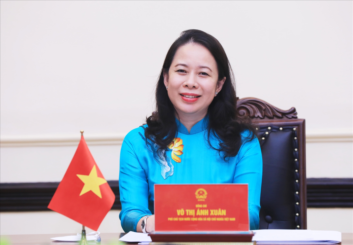 Phó Chủ tịch nước Võ Thị Ánh Xuân hoan nghênh những bước phát triển tích cực trong quan hệ hợp tác nhiều mặt giữa Việt Nam và Nigeria - Ảnh: BNG
