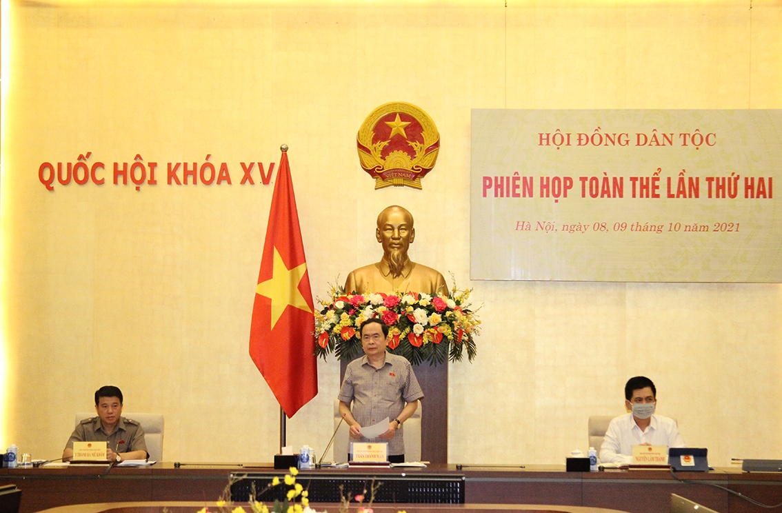 Ủy viên Bộ Chính trị, Phó Chủ tịch Thường trực Quốc hội Trần Thanh Mẫn phát biểu tại Phiên họp