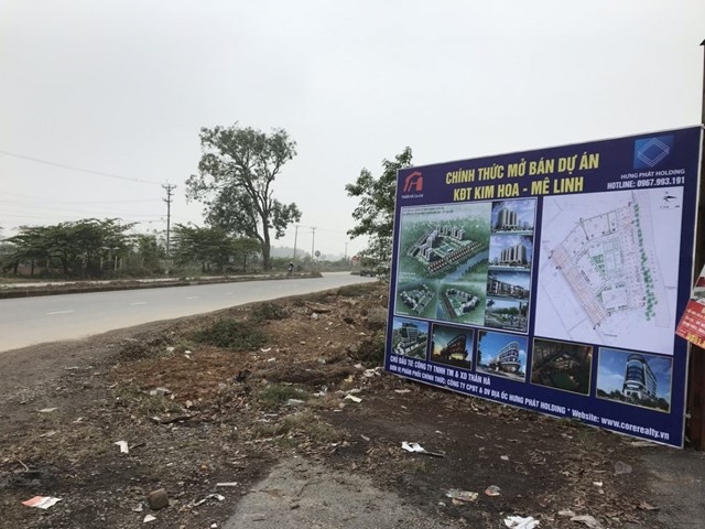 Giá đất nền khu đô thị Kim Hoa tại huyện Mê Linh đang được rao bán ở mức khá cao từ 30 đến 50 triệu đồng/m2