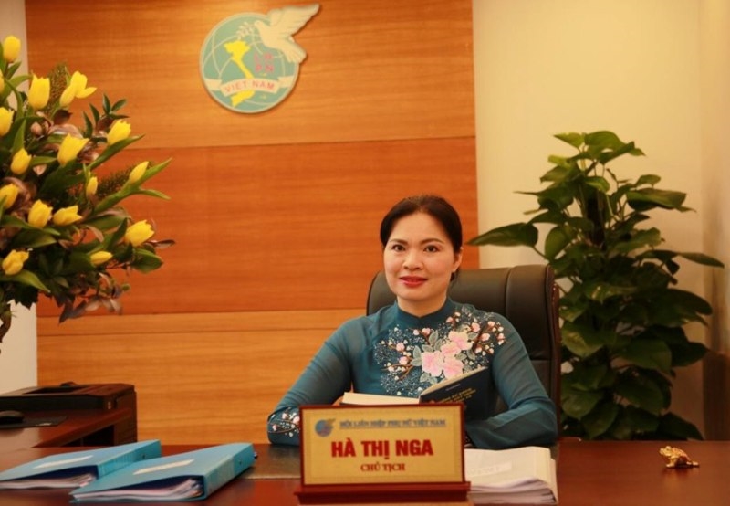 Bà Hà Thị Nga, Chủ tịch Trung ương Hội Liên hiệp Phụ nữ Việt Nam