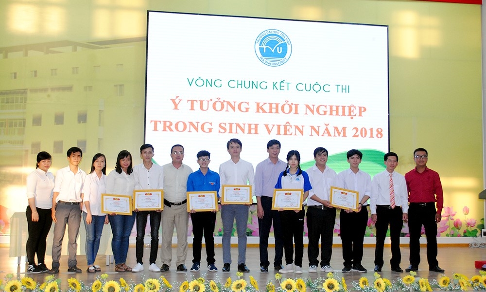 Vòng chung kết cuộc thi “Học sinh, sinh viên khởi nghiệp 2018” diễn ra tại Đại học Trà Vinh.