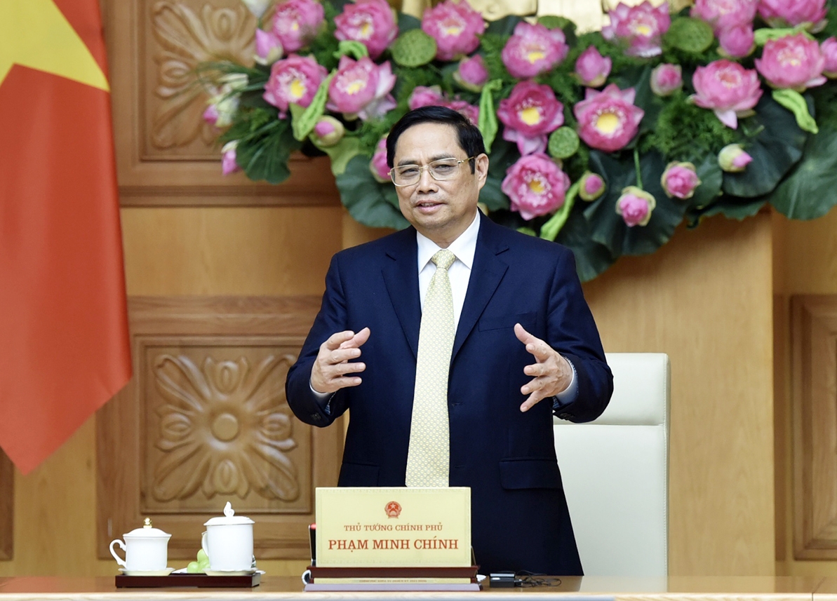 Thủ tướng Phạm Minh Chính: Việt Nam đánh giá cao sự hỗ trợ thiết thực và hiệu quả của Liên Hợp Quốc về trang thiết bị, vật tư y tế, tư vấn chuyên môn và chính sách về phòng chống dịch, phục hồi và phát triển kinh tế-xã hội. Ảnh: VGP/Nhật Bắc