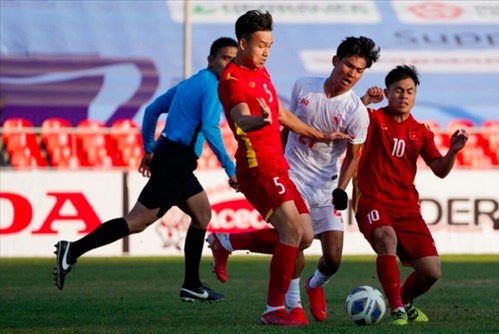 Dù hoàn thành nhiệm vụ nhưng lối chơi của U23 Việt Nam vẫn chưa thuyết phục Ảnh: VFF