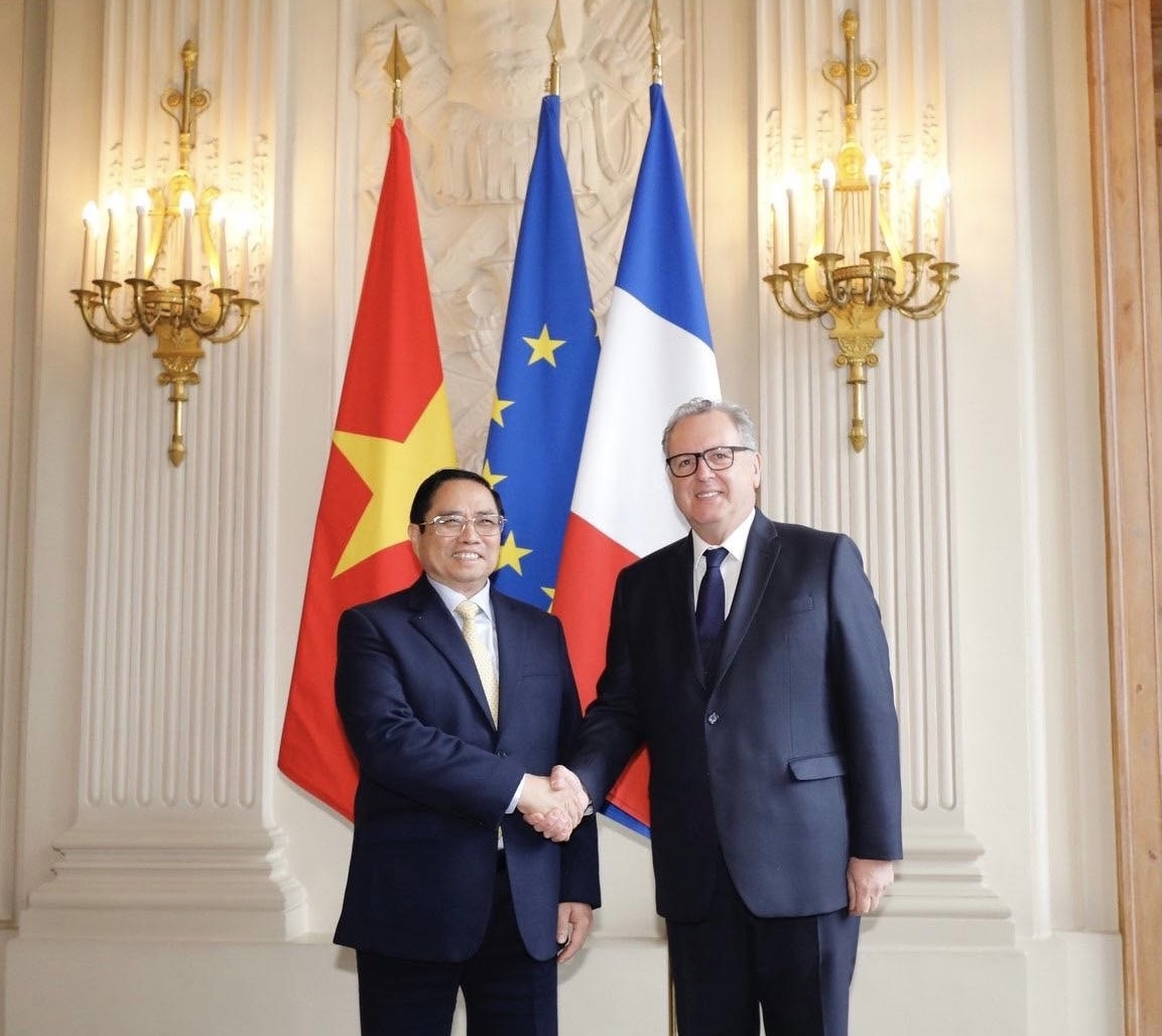 Chủ tịch Quốc hội Pháp khẳng định, Pháp hết sức coi trọng vị trí, vai trò của Việt Nam trong khu vực. Ảnh: TTXVN