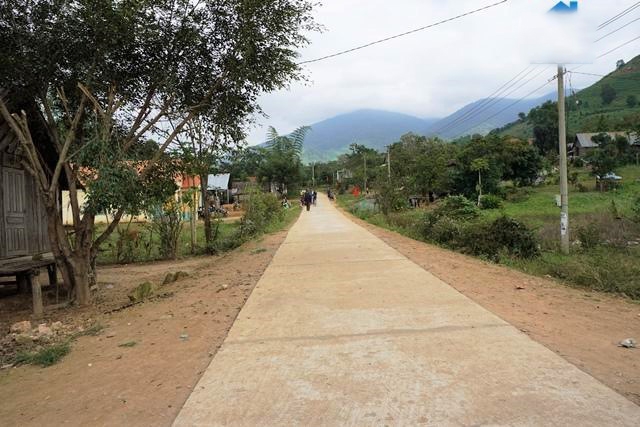Đường vào xã Cư Pui, huyện Krông Bông, tỉnh Đắk Lắk hôm nay (Ảnh TL)