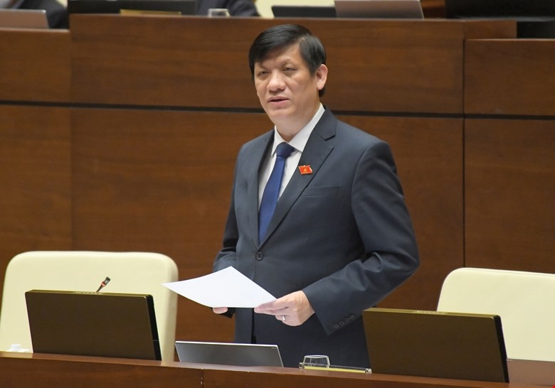 Bộ trưởng Bộ Y tế Nguyễn Thanh Long trả lời chất vấn các đại biểu Quốc hội