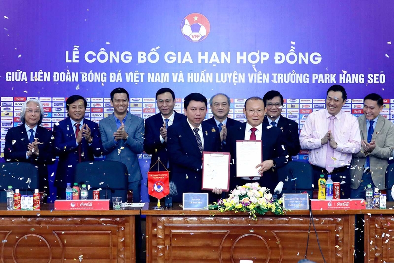 Huấn luyện viên Park Hang-seo là chiến lược gia giàu thành tích nhất trong lịch sử bóng đá Việt Nam. (Ảnh: VFF)