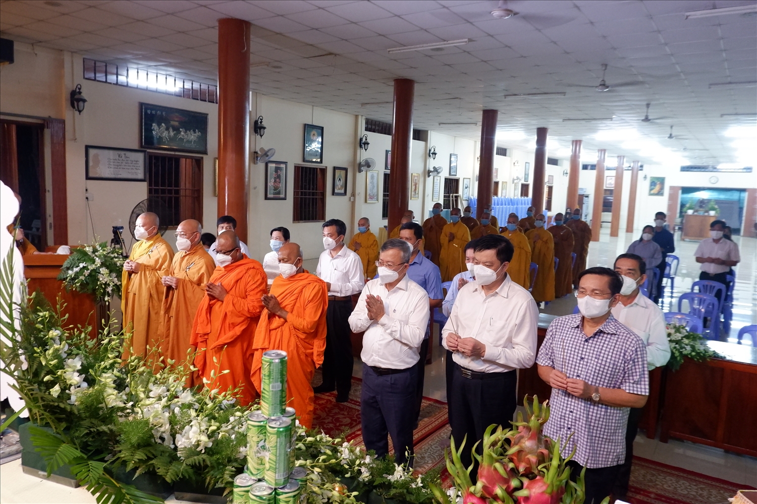 Nghi lễ tưởng niệm các nạn nhân Covid-19 diễn ra tại Thiền viên Trúc lâm phương Nam (Cần Thơ)