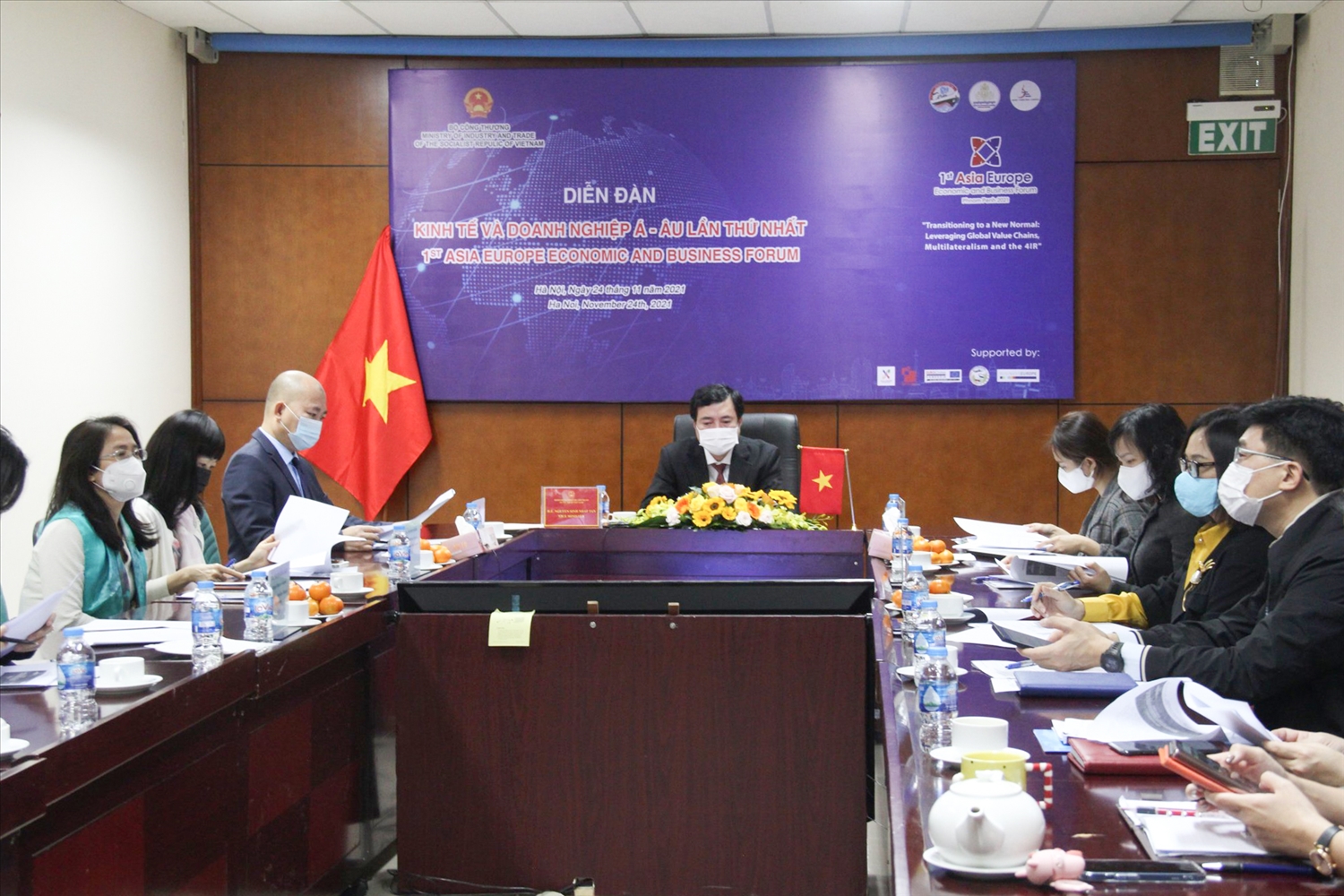 Đoàn Việt Nam tham dự Diễn đàn AEEBF1 lần này bằng hình thức trực tuyến