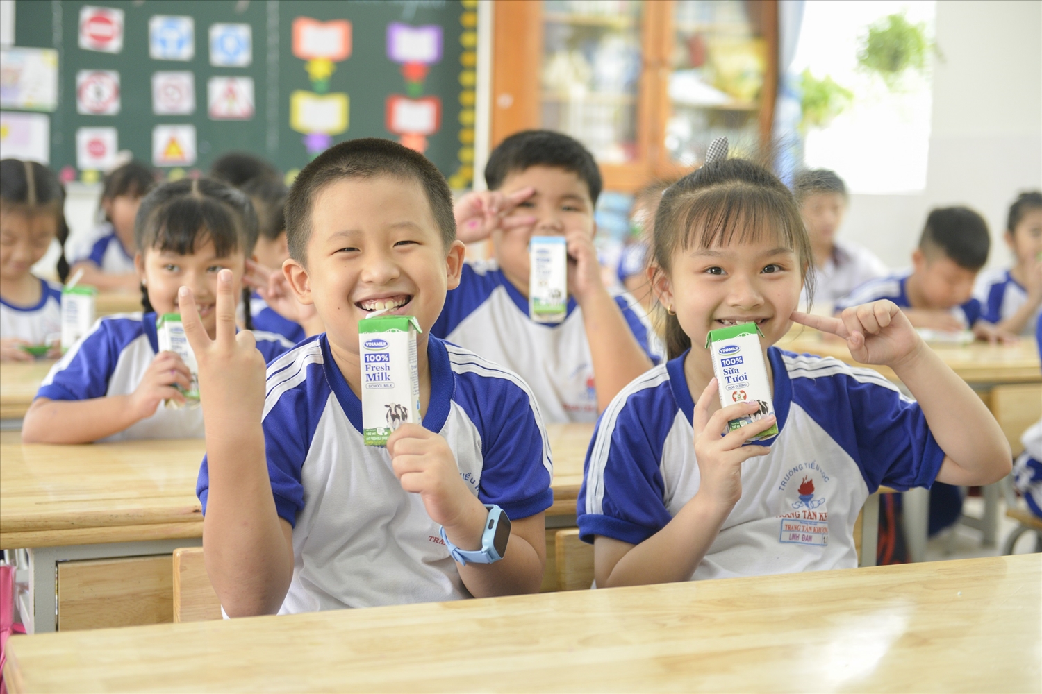 Chương trình Sữa học đường được Vinamilk triển khai 15 năm qua đã đóng góp tích cực cho việc cải thiện tình trạng dinh dưỡng cho học sinh mầm non, tiểu học