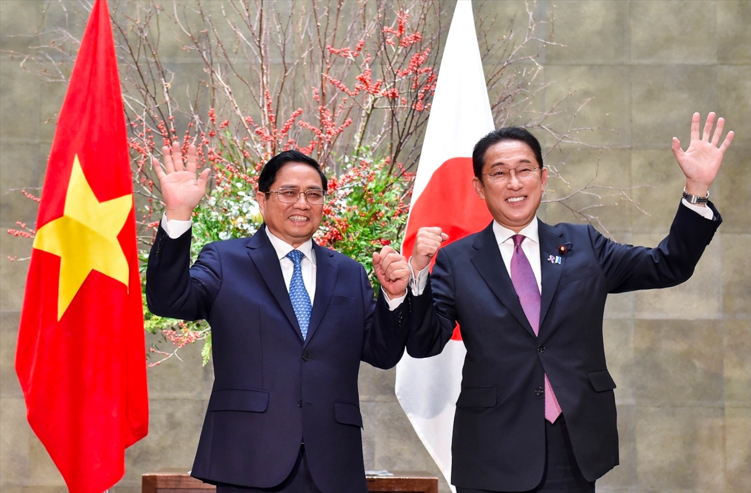 Chuyến thăm chính thức Nhật Bản của Thủ tướng Phạm Minh Chính từ ngày 22-25/11 theo lời mời của Thủ tướng Nhật Bản Kishida Fumio một lần nữa khẳng định vị thế, uy tín của Việt Nam trong khu vực và trên thế giới. Ảnh: VGP/Nhật Bắc