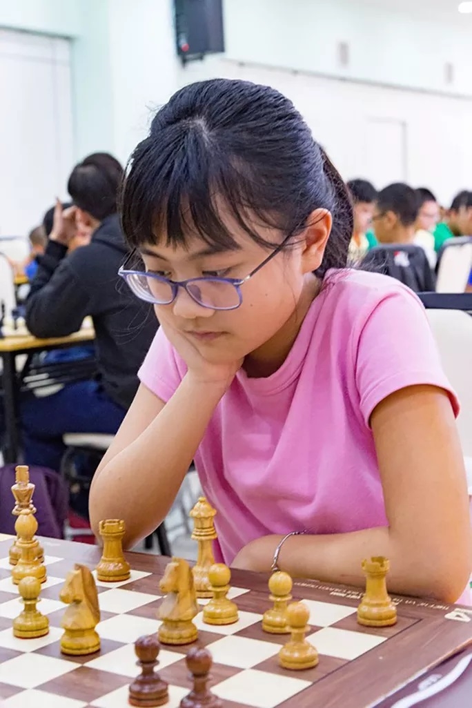 Kỳ thủ Nguyễn Linh Đan vô địch cờ nhanh U14 nữ châu Á và giành quyền dự Super Final 2021. Ảnh: TRƯƠNG CHÂU