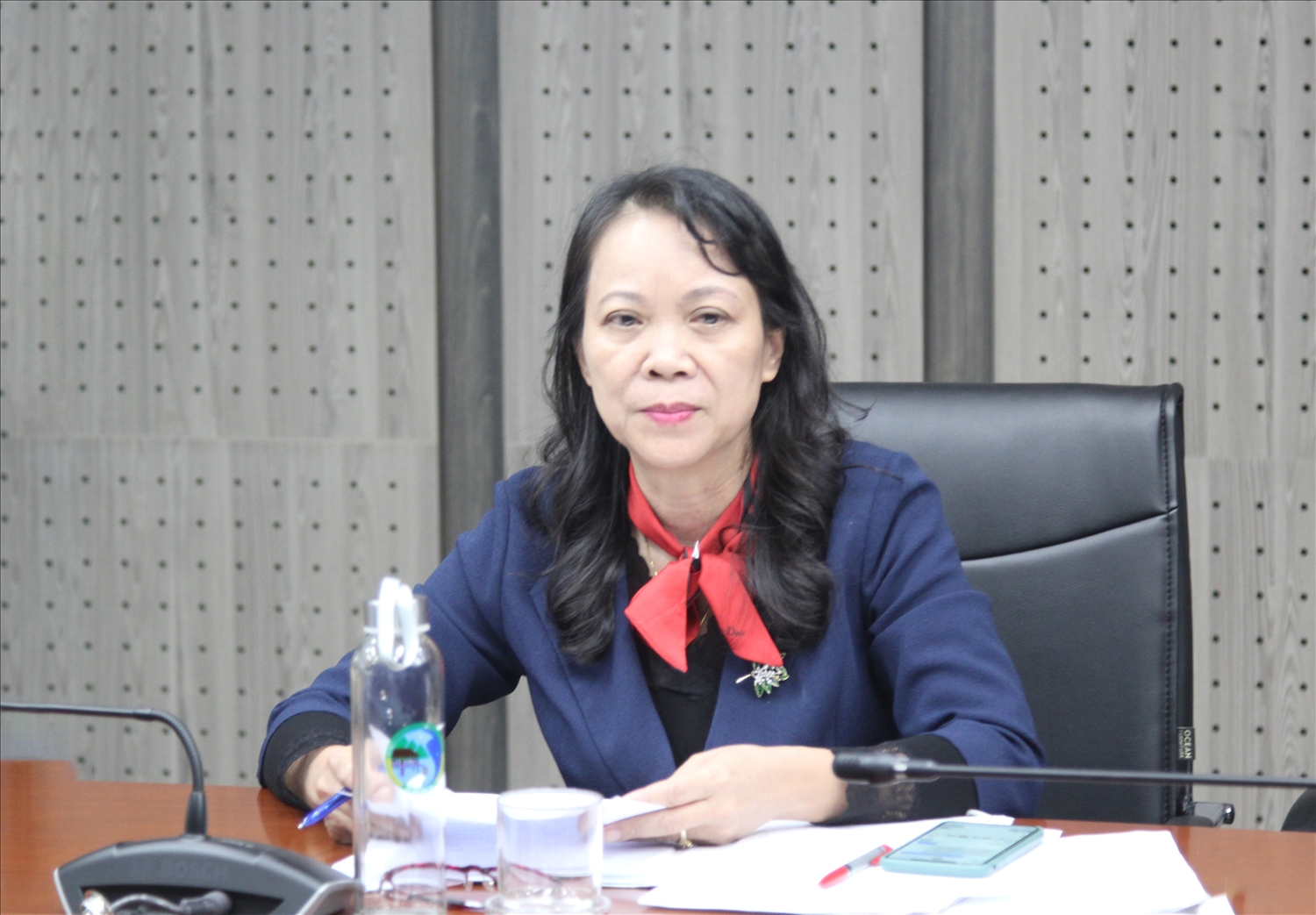 Thứ trưởng, Phó Chủ nhiệm UBDT Hoàng Thị Hạnh chủ trì phiên họp