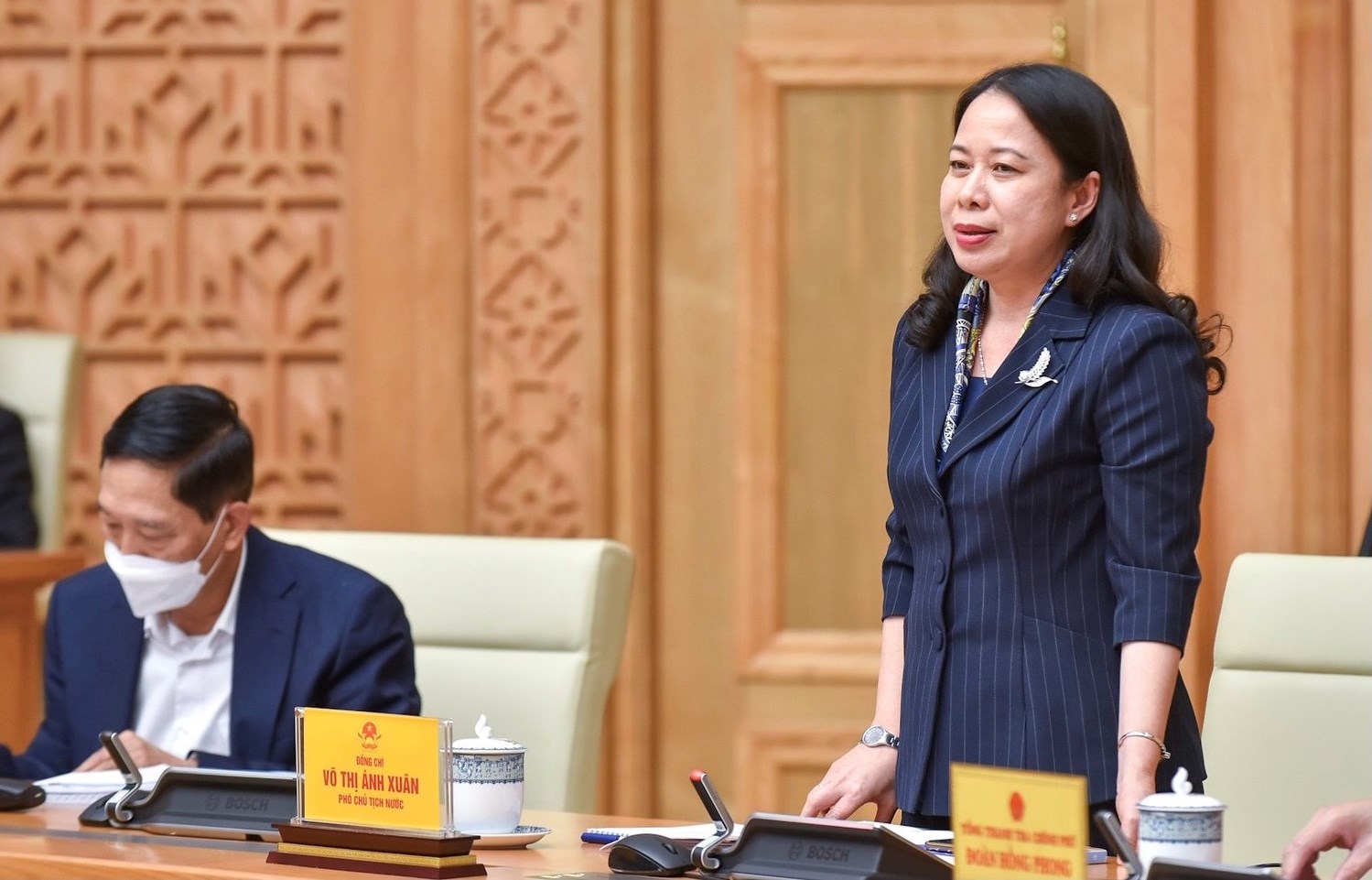 Phó Chủ tịch nước Võ Thị Ánh Xuân phát biểu tại phiên họp - Ảnh: VGP/Nhật Bắc