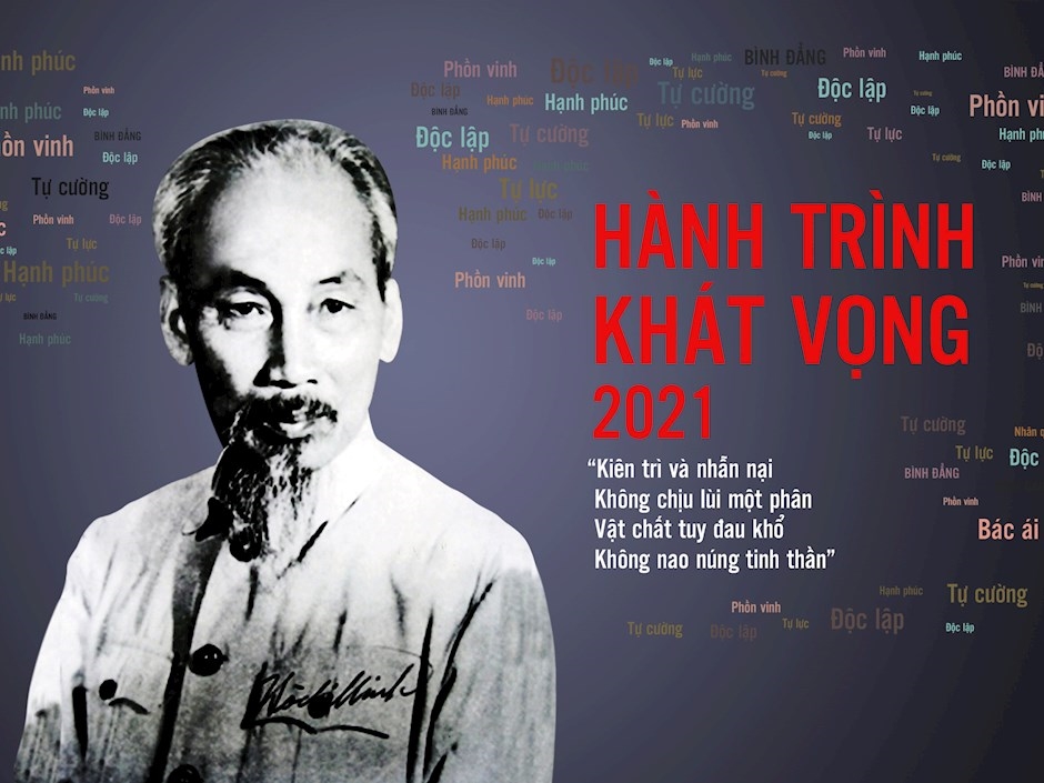 Hồ Chí Minh - Hành trình khát vọng 2021" là chương trình về những tấm gương học tập và làm theo tư tưởng, đạo đức, phong cách Hồ Chí Minh 
