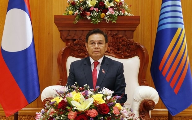 Chủ tịch Quốc hội Lào Saysomphone Phomvihane. (Ảnh: Vietnam+)