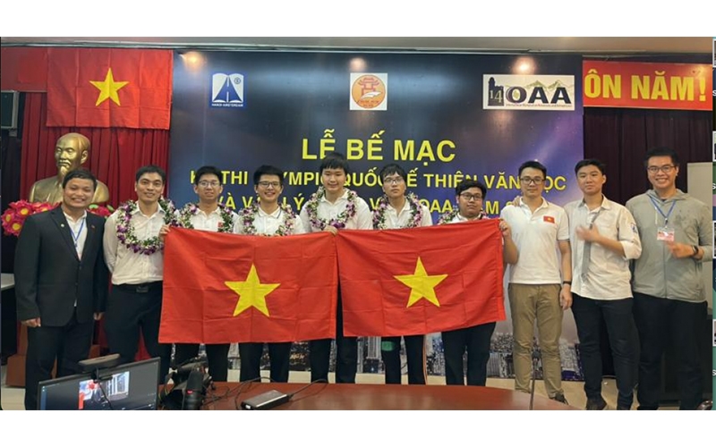 Đoàn Việt Nam đạt kết quả cao tại Kỳ thi Olympic quốc tế về Thiên văn học và Vật lý Thiên văn lần thứ 14. (Nguồn: tuoitrethudo.com.vn)