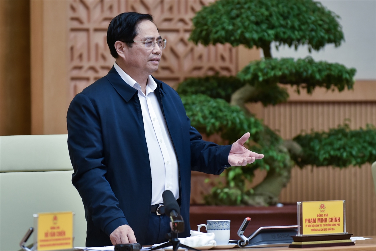 Thủ tướng Phạm Minh Chính phát biểu kết luận cuộc họp. Ảnh: VGP/Nhật Bắc