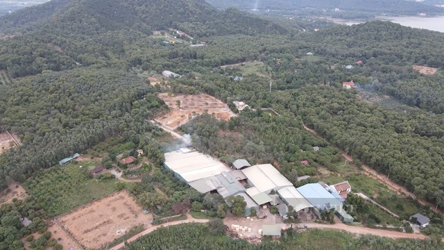 Nhiều vi phạm trên đất rừng tại xã Hiền Ninh, huyện Sóc Sơn (TP.Hà Nội) đang được cơ quan chức năng xử lý. Ảnh: Trần Kháng