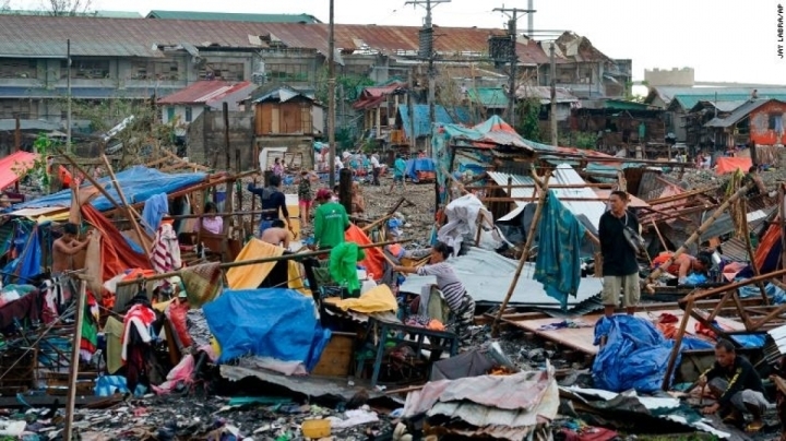 Siêu bão RAI gây thiệt hại lớn tại Philippines. Ảnh: CNN Philippines