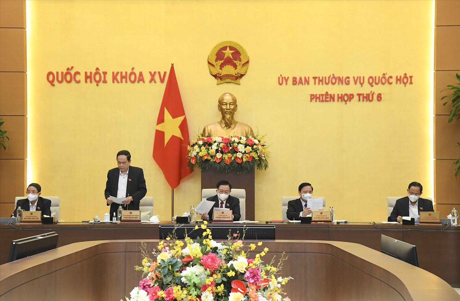 Phó Chủ tịch Thường trực Quốc hội Trần Thanh Mẫn điều hành nội dung Phiên họp