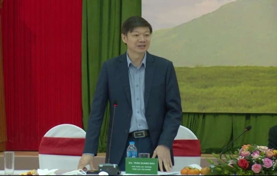 Ông Trần Quang Bảo, Phó Tổng Cục Trưởng Tổng Cục Lâm nghiệp phát biểu kết luận Diễn đàn