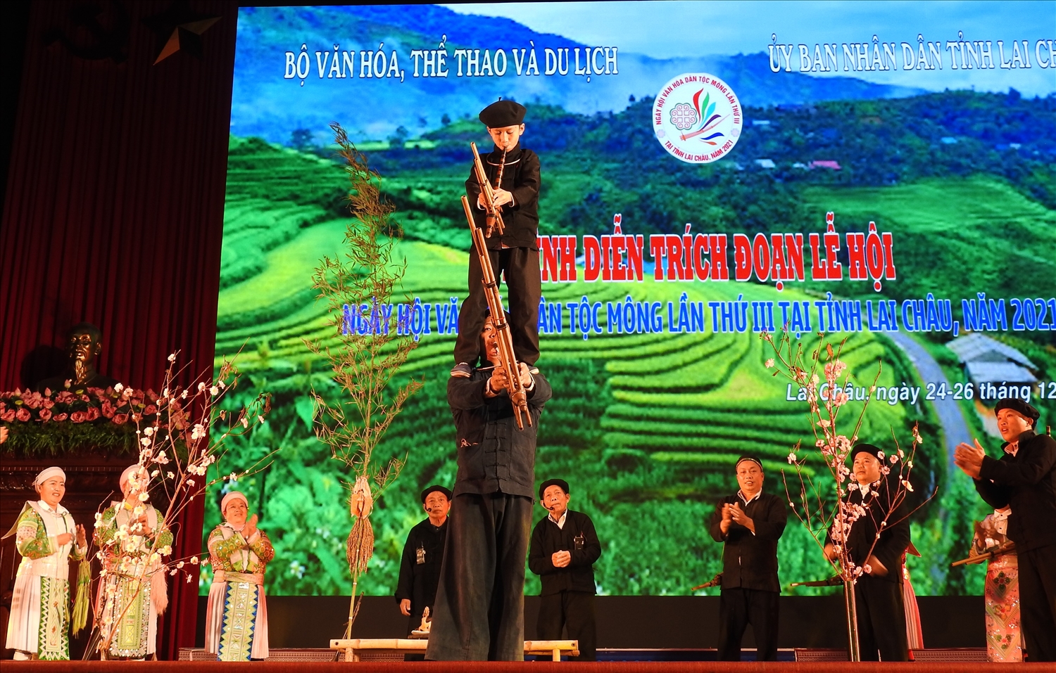 Trích đoạn Lễ hội Gầu Tào của người Mông xã Dào San, huyện Phong Thổ, Lai Châu