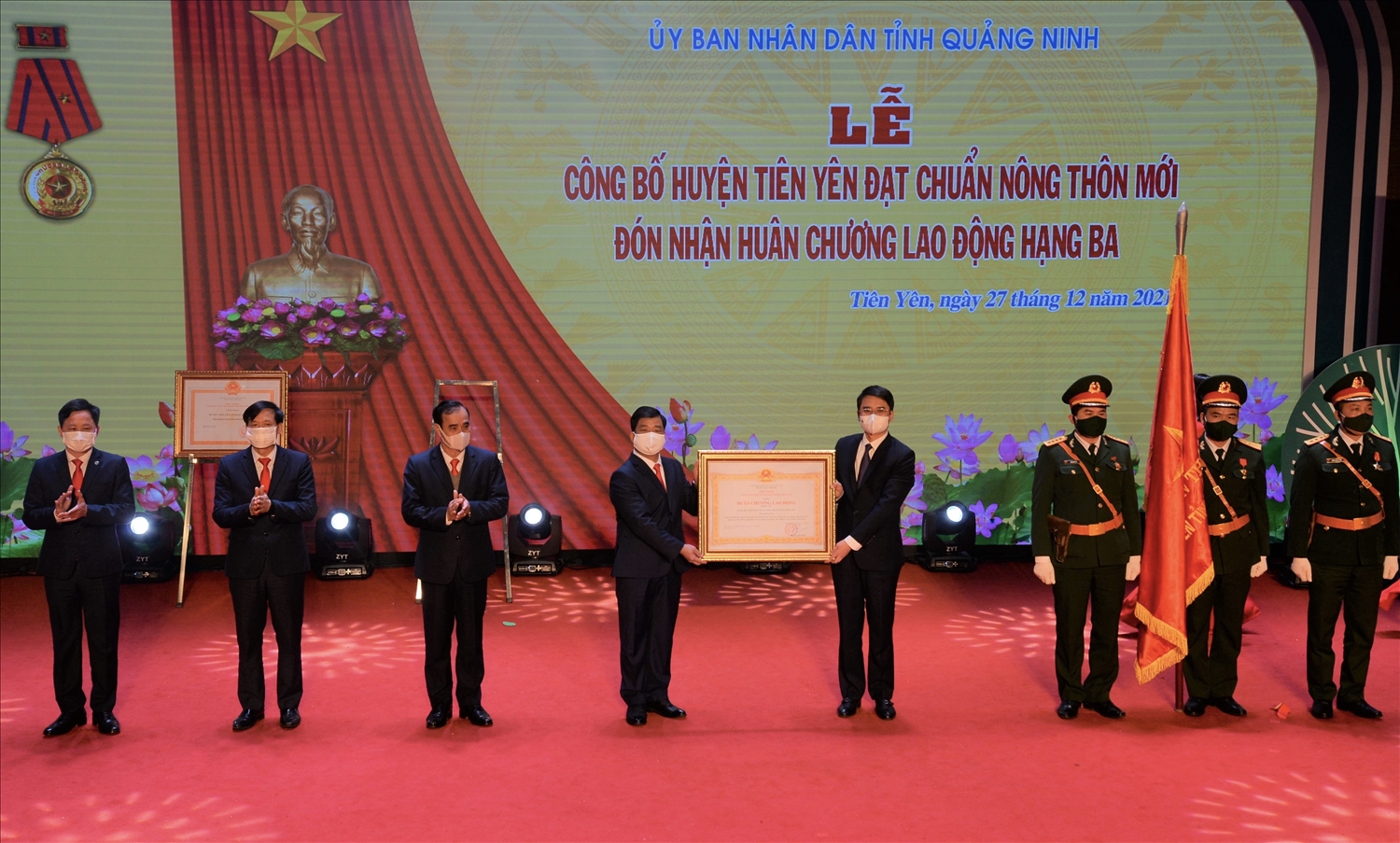 Huyện Tiên Yên vinh dự nhận Huân chương Lao động hạng Ba của Chủ tịch nước