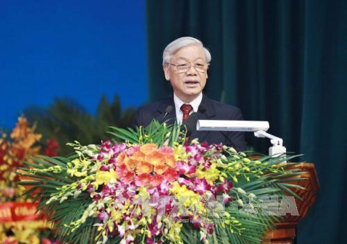  Tổng Bí thư Nguyễn Phú Trọng phát biểu tại Đại hội