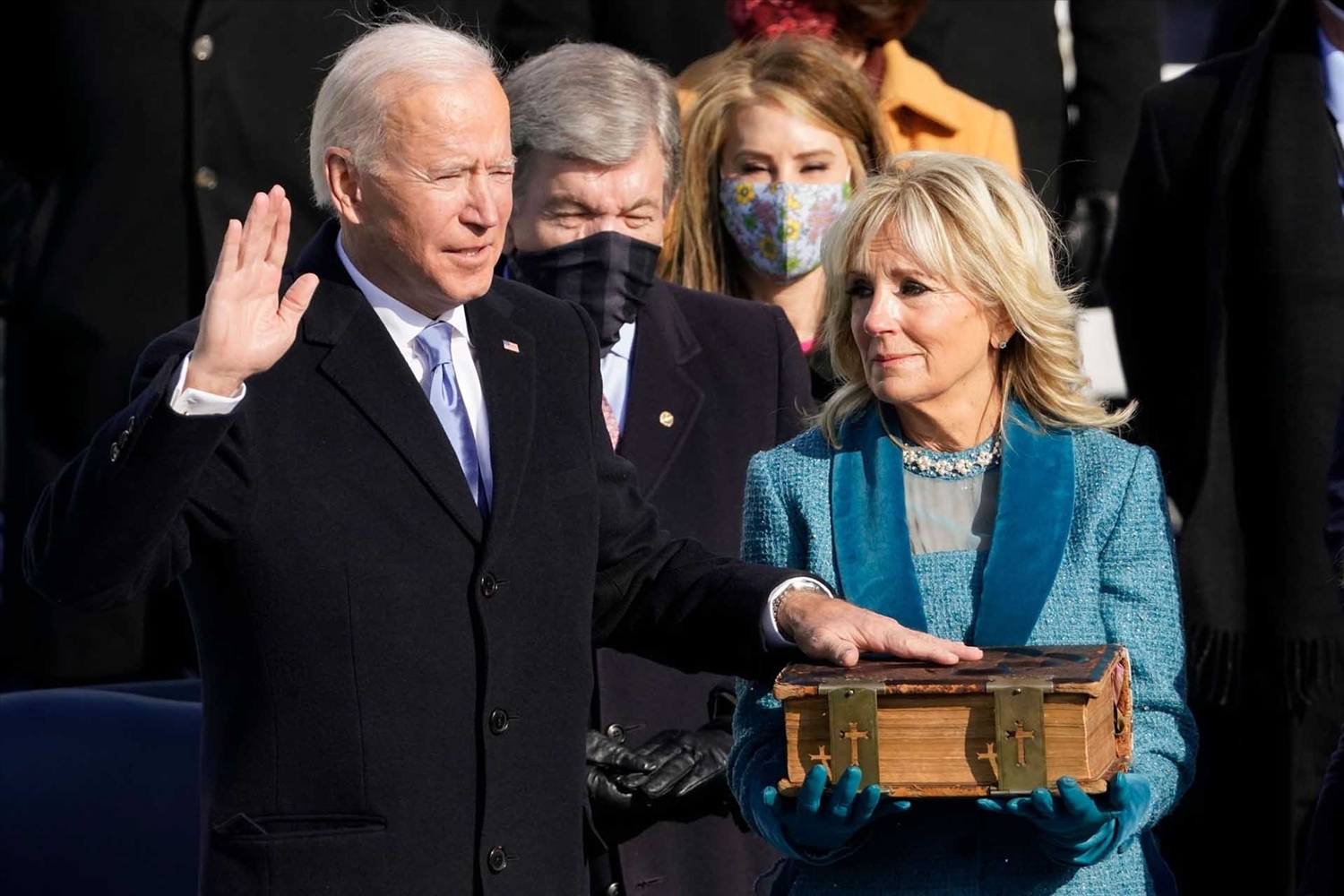 Ông Joe Biden trong lễ nhậm chức trở thành Tổng thống Mỹ ngày 20/1. (Nguồn: AFP/Getty Images)