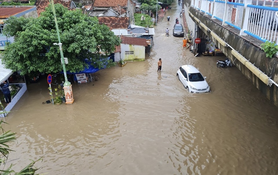 TP. Tuy Hòa, tỉnh Phú Yên bị ngập úng ngày 30/11/2021