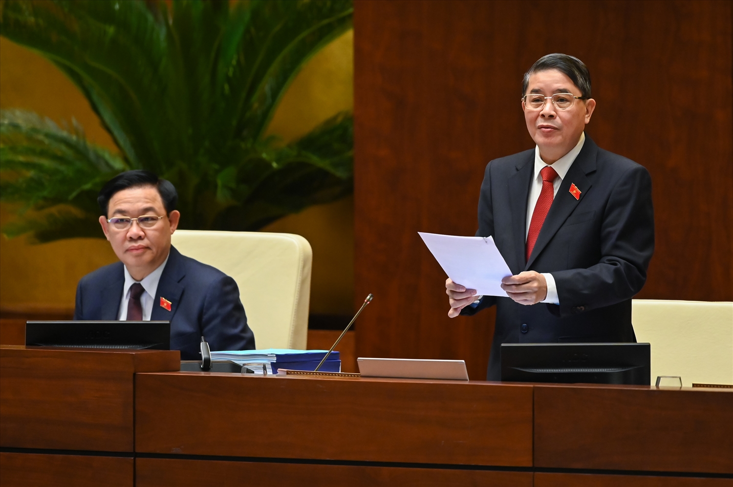 Phó Chủ tịch Quốc hội Nguyễn Đức Hải điều hành Phiên họp