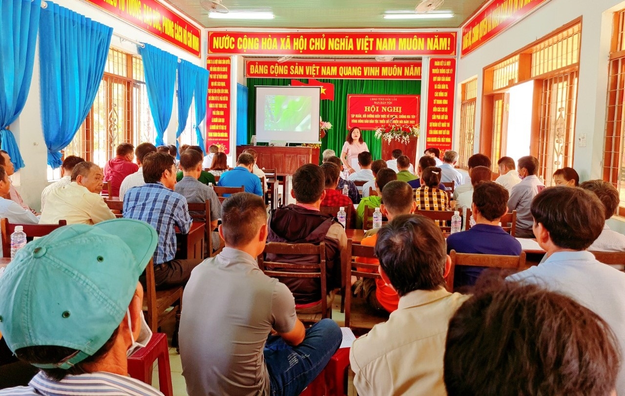 Ban Dân tộc Đắk Lắk tổ chức Hội nghị tập huấn bồi dưỡng kiến thức về phòng, chống ma tuý vùng đồng bào dân tộc thiểu số và miền núi tại huyện Cư M’gar, tỉnh Đắk Lắk