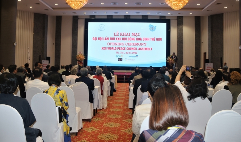 Đại hội lần thứ 22 của WPC khai mạc chiều 22/11/2022 tại Hà Nội. (Ảnh: dangcongsan.vn)