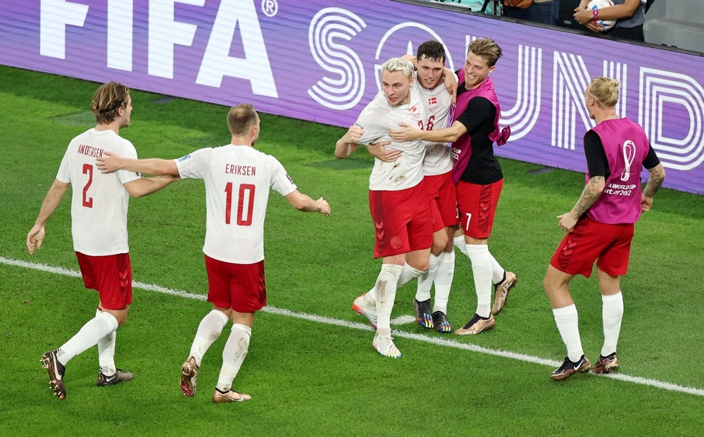 Bàn gỡ hòa của Christensen chưa đủ để giúp Đan Mạch chiến thắng